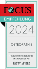 Focus Empfehlung 2024 Osteopathie